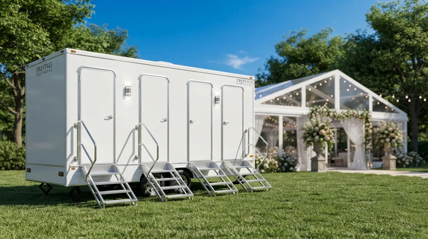 4 Stall Restroom Trailer in Apple Valley, CA