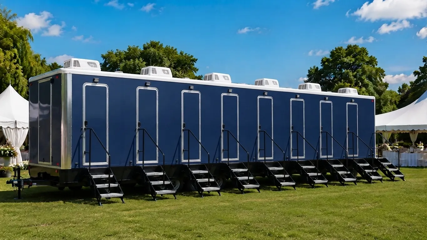 8 Stall Restroom Trailer in Apple Valley, CA